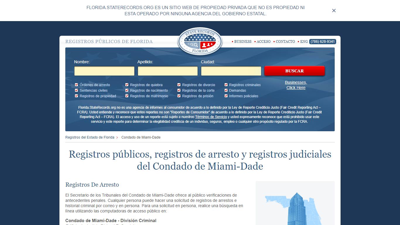 Registros públicos, registros de arresto y registros judiciales del ...